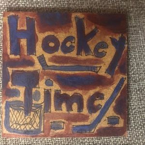 Hockey coaster.